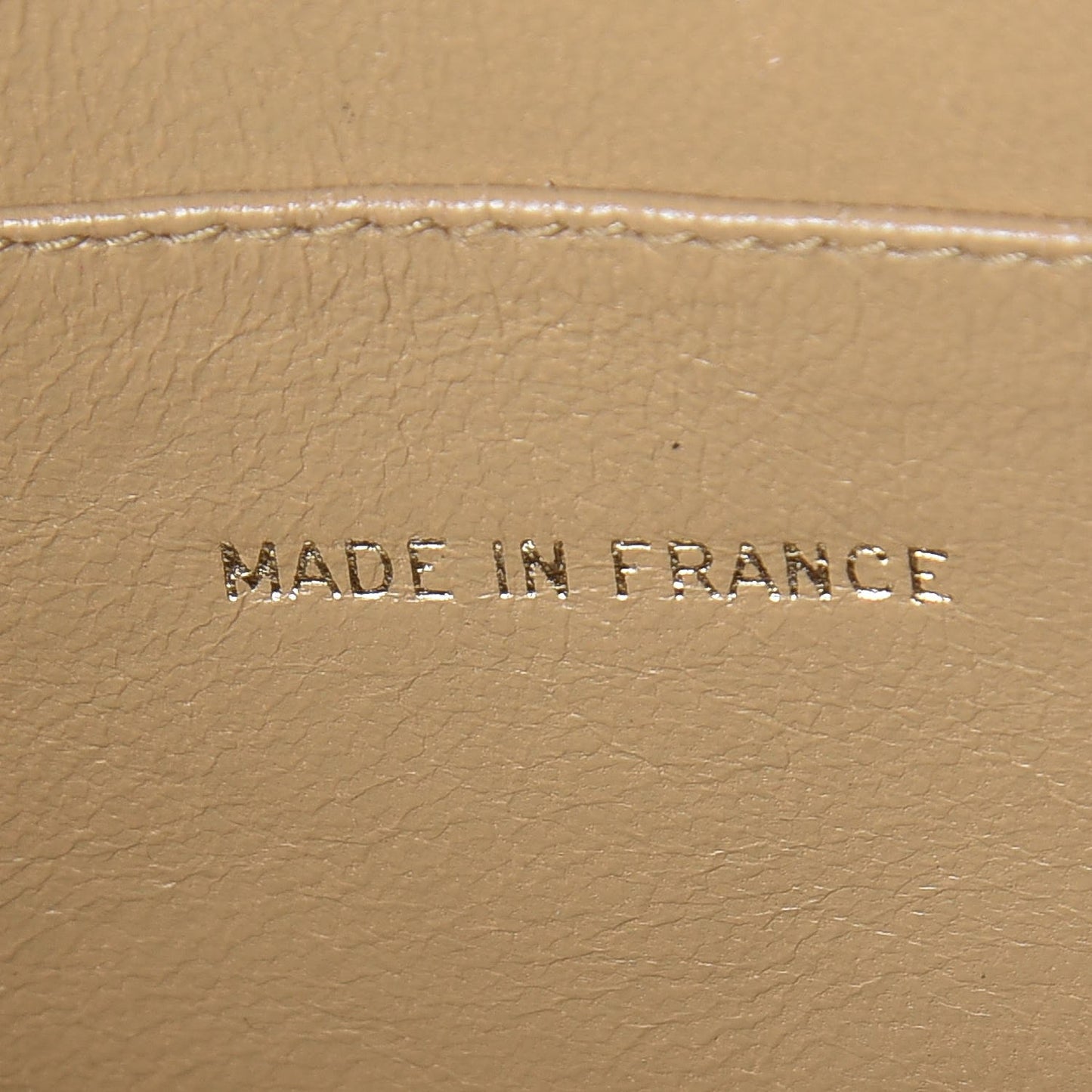 Lambskin Quilted Shoulder Bag Beige