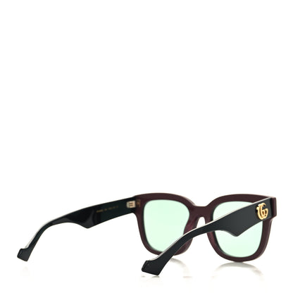 Gucci Rectangle 52mm Frame Sunglasses GG0998S Burgundy 3 of 8