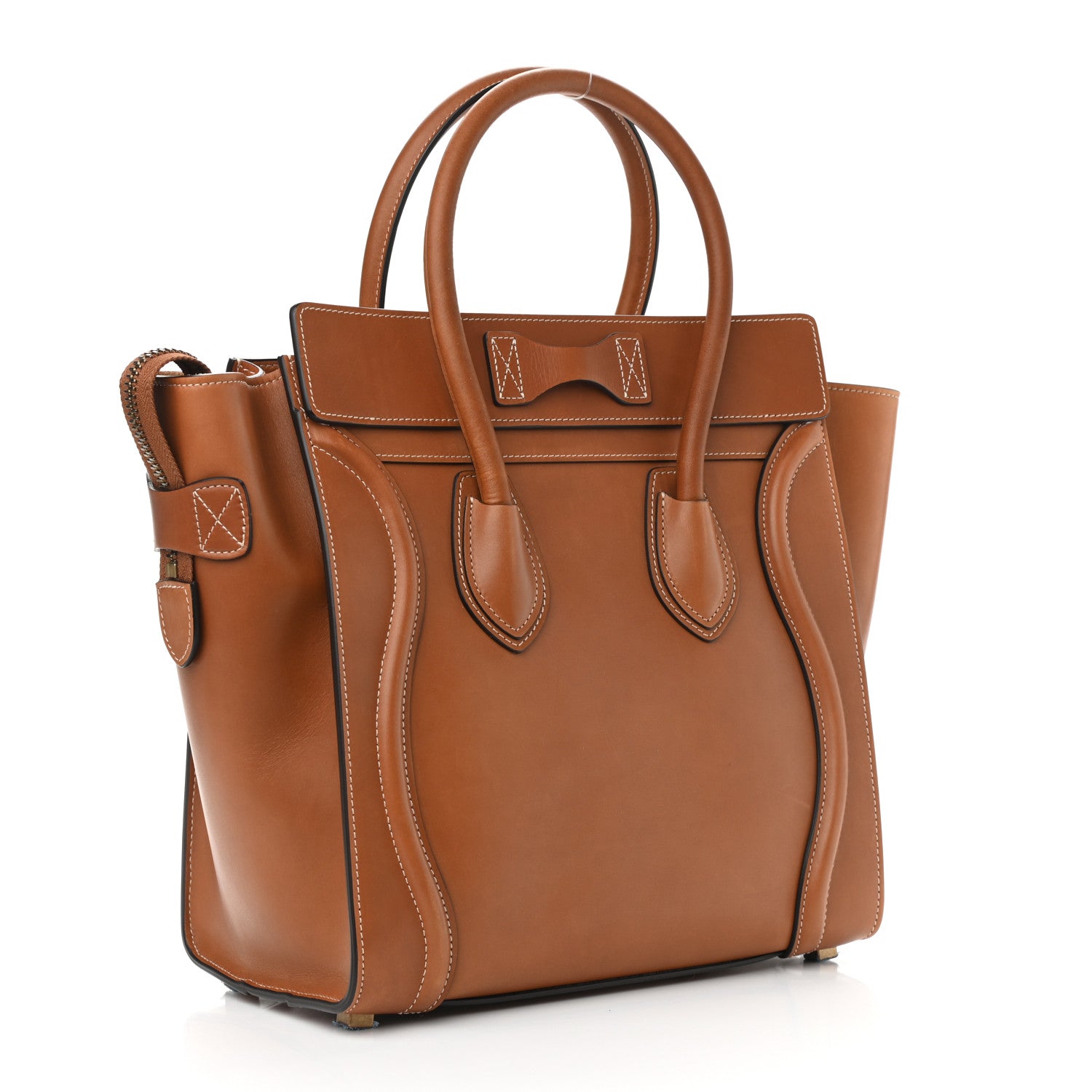 Celine Natural Calfskin Micro Luggage Tan 3 of 13