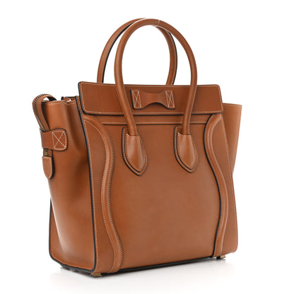 Celine Natural Calfskin Micro Luggage Tan 3 of 13