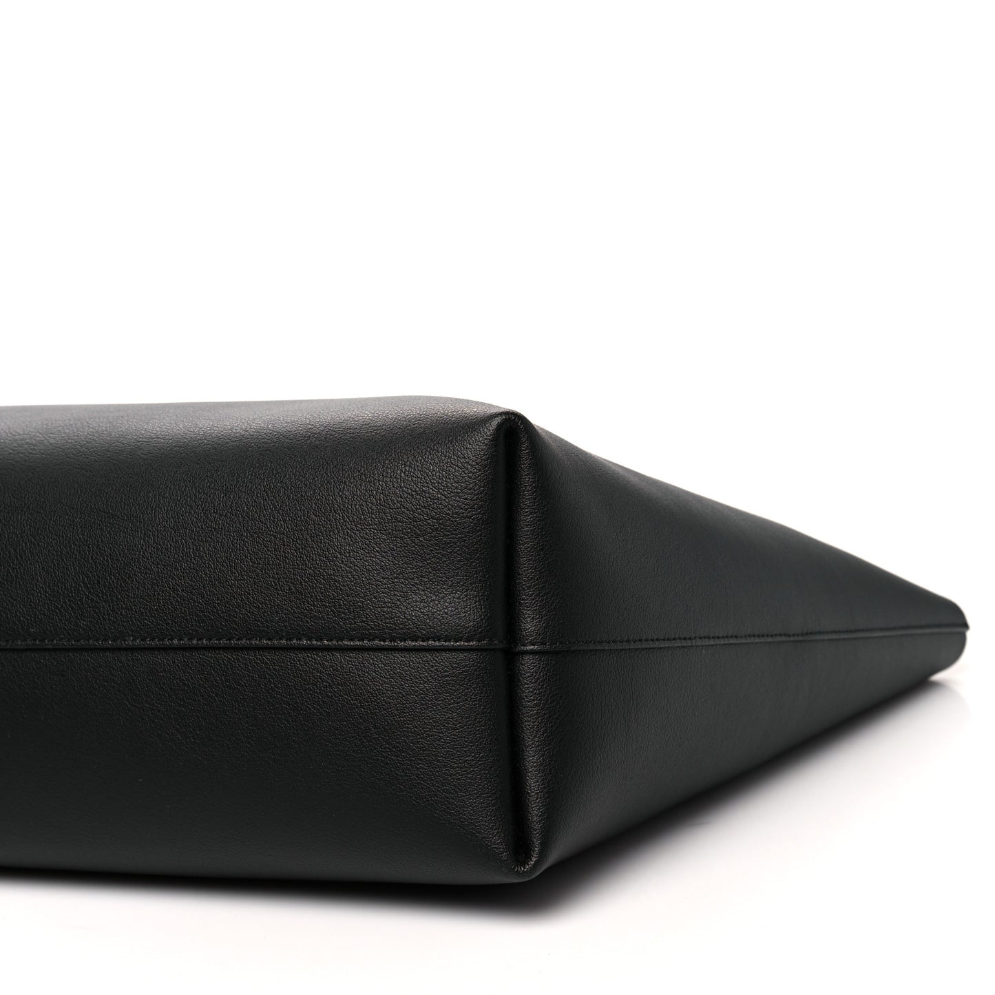 Calfskin Large Shopping Tote Black