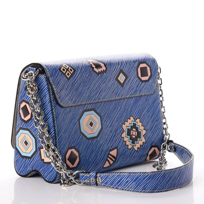 Louis Vuitton Epi Azteque Twist Shoulder Bag MM Denim Light 3 of 9