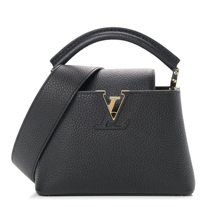 Louis Vuitton Taurillon Mini Capucines Black 1 of 7