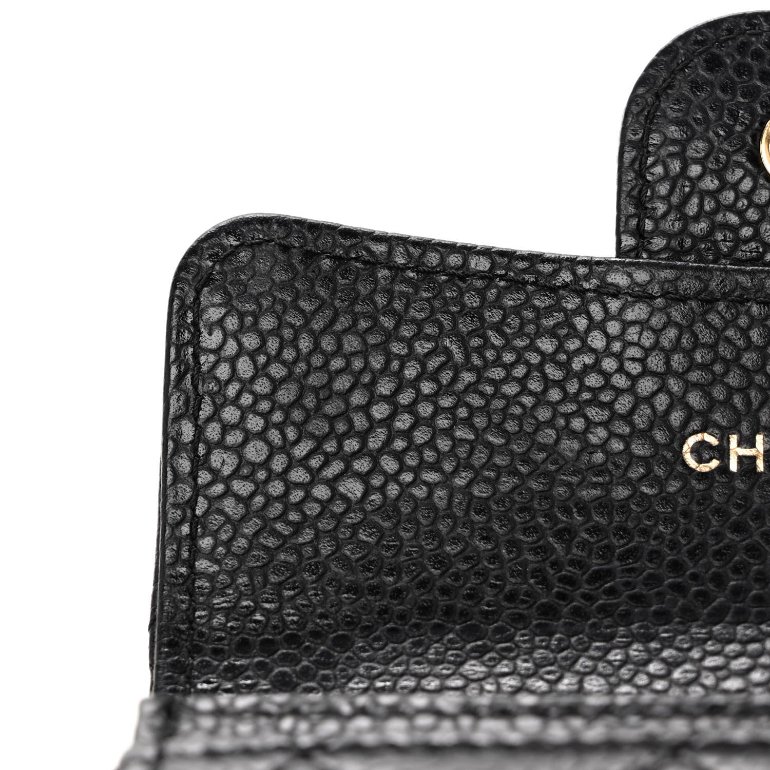 Chanel Caviar Quilted Flap Card Holder Black 9 of 14