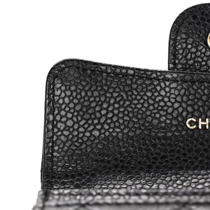 Chanel Caviar Quilted Flap Card Holder Black 9 of 14