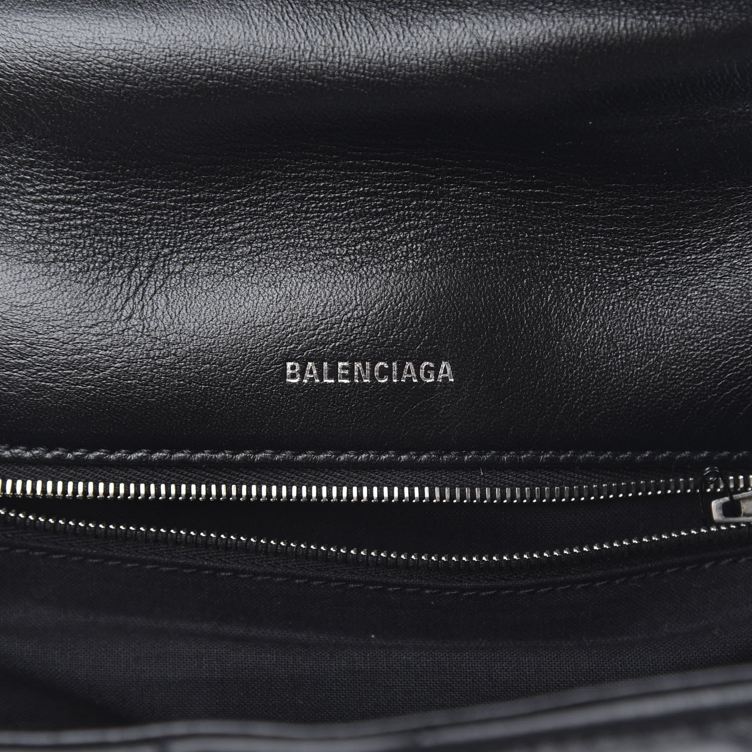 Balenciaga Nappa Calfskin Quilted Touch B Puffy Clutch Black 6 of 7