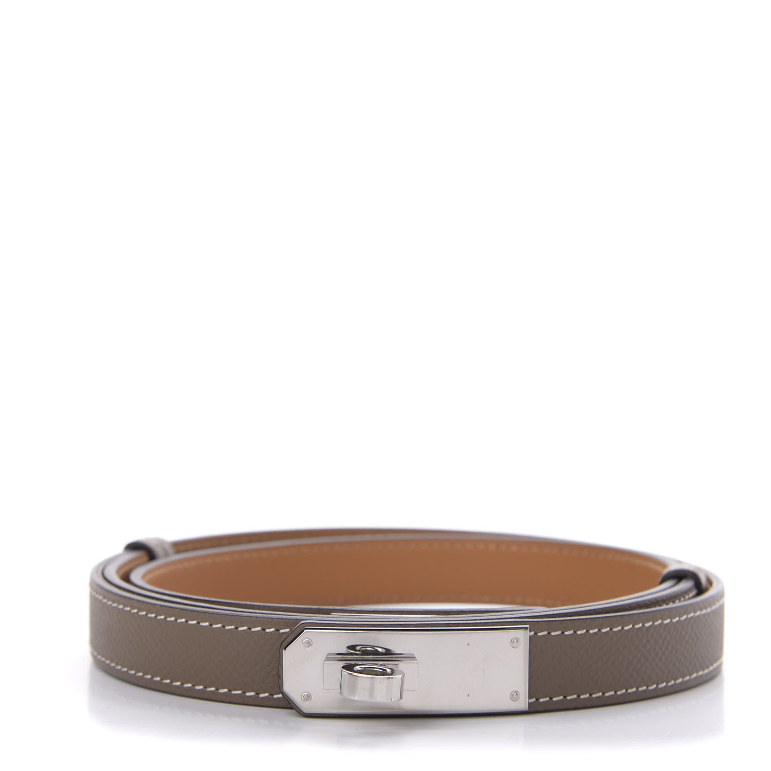 Hermes Epsom Kelly Belt Etoupe 1 of 6