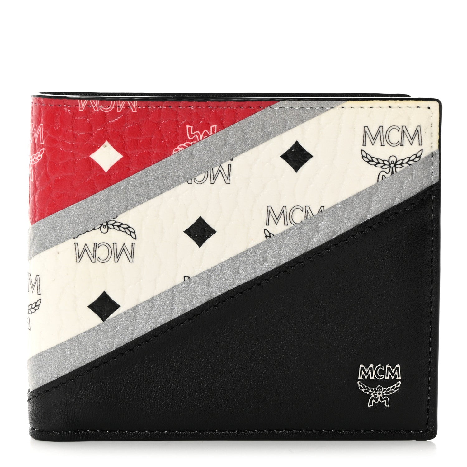 MCM Visetos Colorblock Bifold Wallet Black 1 of 10