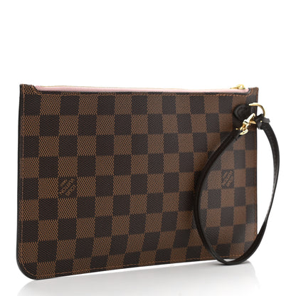Louis Vuitton Damier Ebene Neverfull MM GM Pochette Rose Ballerine 3 of 6