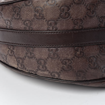 Gucci Guccissima Medium GG Twins Hobo Dark Brown 14 of 18