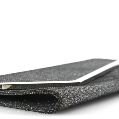 Jimmy Choo Glitter Fabric Erica Chain Clutch  Anthracite 8 of 14