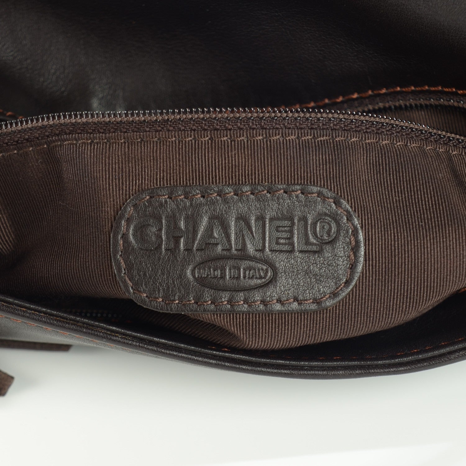 Chanel Lambskin CC Tassel Shoulder Flap Bag Brown 6 of 7