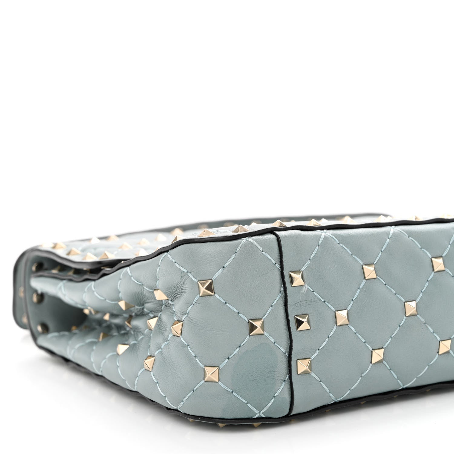 Valentino Garavani Nappa Medium Rockstud Spike Shoulder Bag Nube 9 of 11