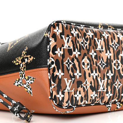 Louis Vuitton Monogram Giant Jungle Neverfull MM Black 8 of 9