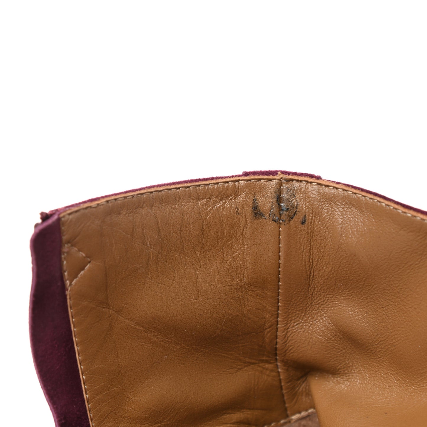 Suede Goatskin Joueuse Ankle Boots 38.5 Lie De Vin