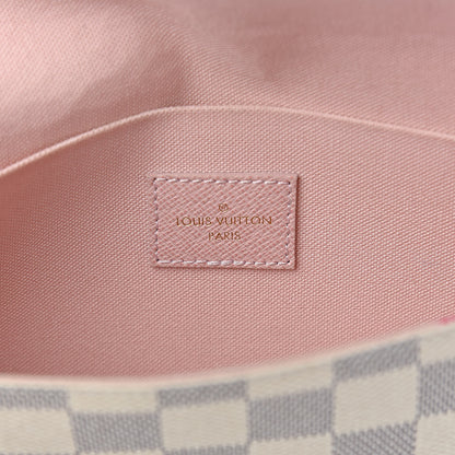 Louis Vuitton Damier Azur Pochette Felicie Chain Wallet Rose Ballerine 6 of 18