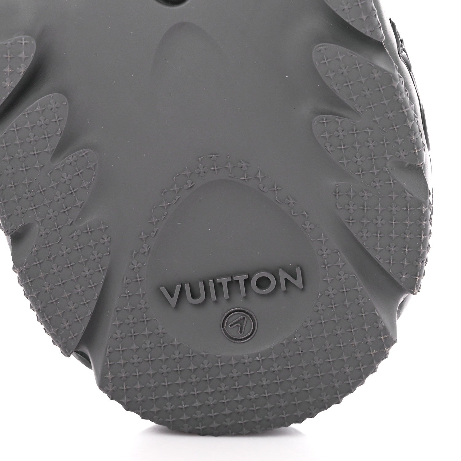 Louis Vuitton Rubber Mens Shark Clogs 7 8 Black 6 of 11