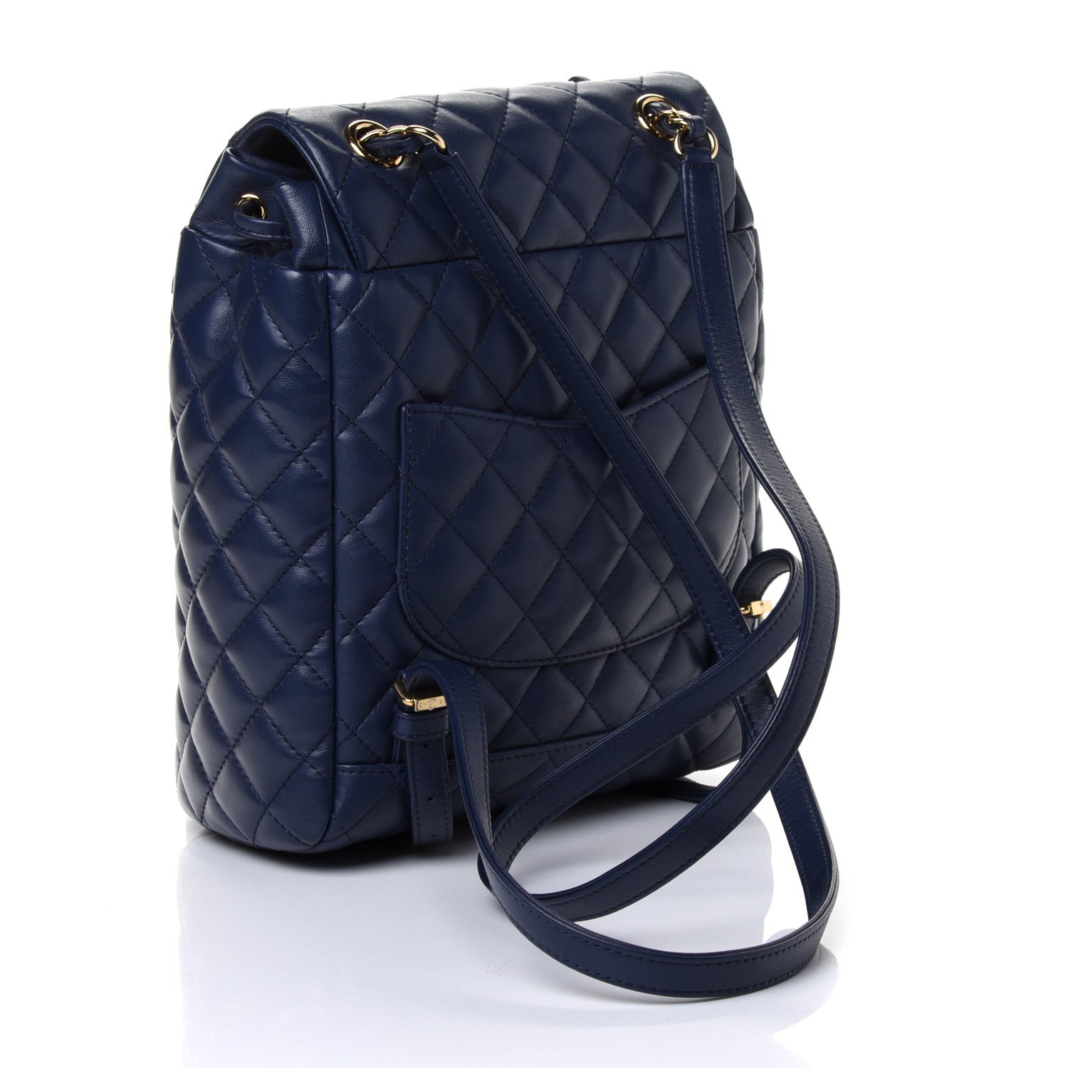 Chanel Calfskin Quilted Small Urban Spirit Backpack Navy 2 of 4