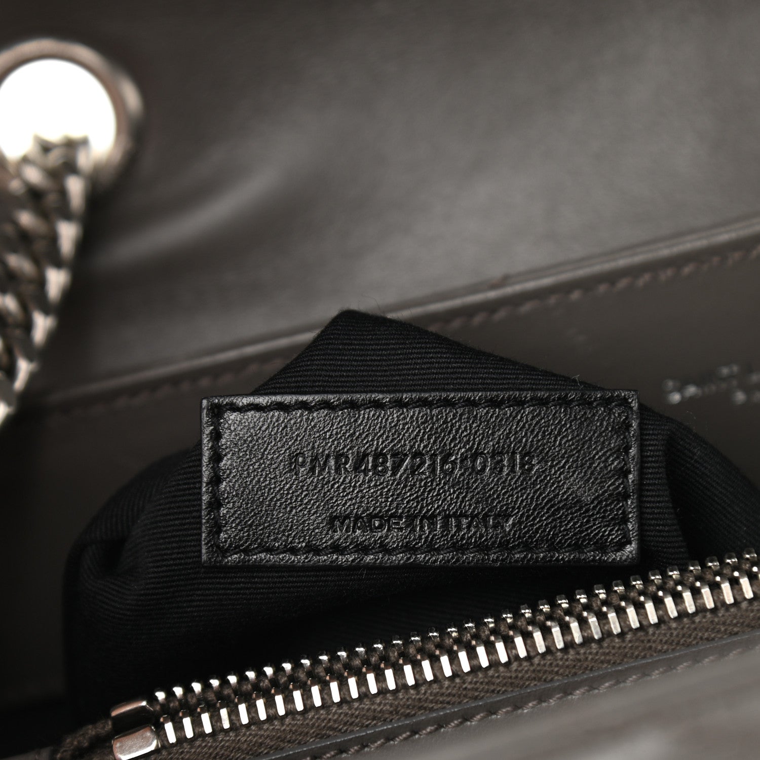 Saint Laurent Calfskin Y Quilted Monogram Medium Loulou Chain Satchel Pebble 7 of 8