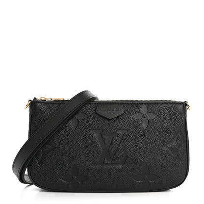 Louis Vuitton Empreinte Monogram Giant Multi Pochette Accessories Large Pochette Black 1 of 9