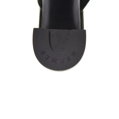 Hermes Velvet Victoria Mule 37 7 of 9