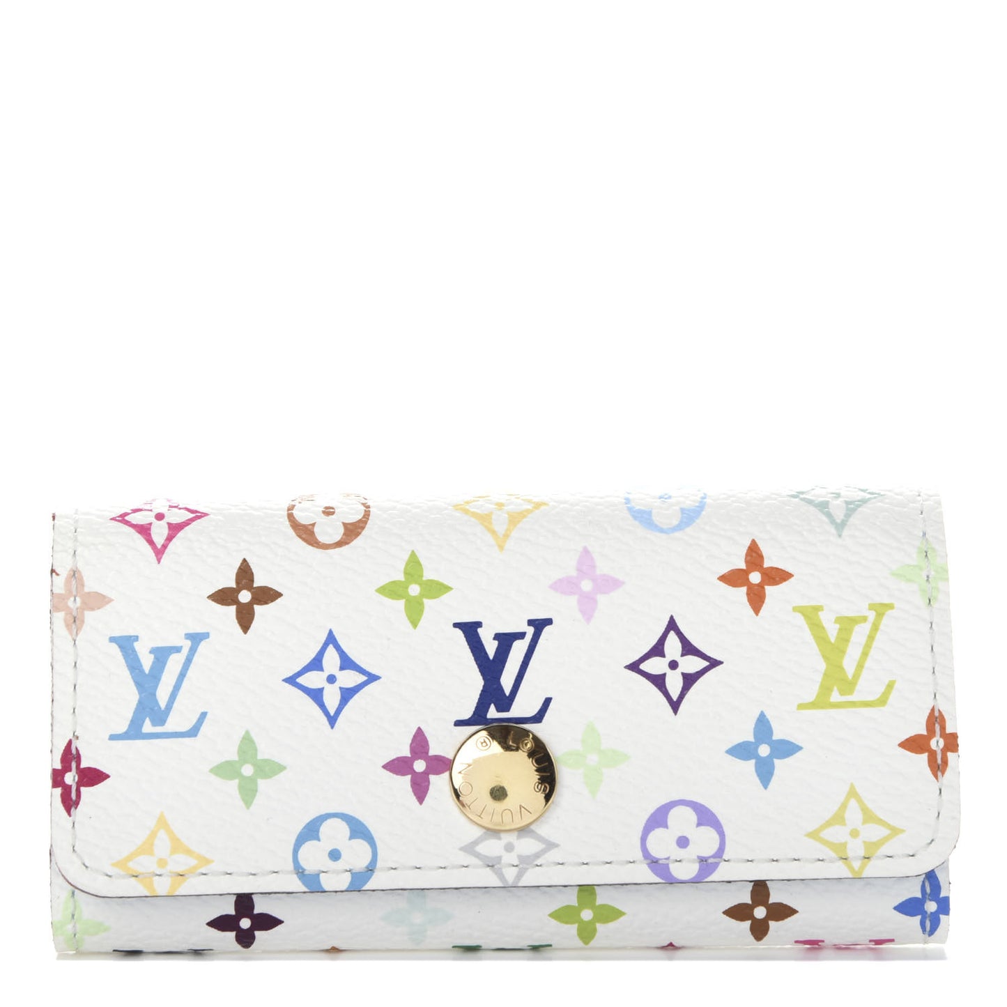 Monogram Multicolor Multicles 4 Key Holder White Raisin