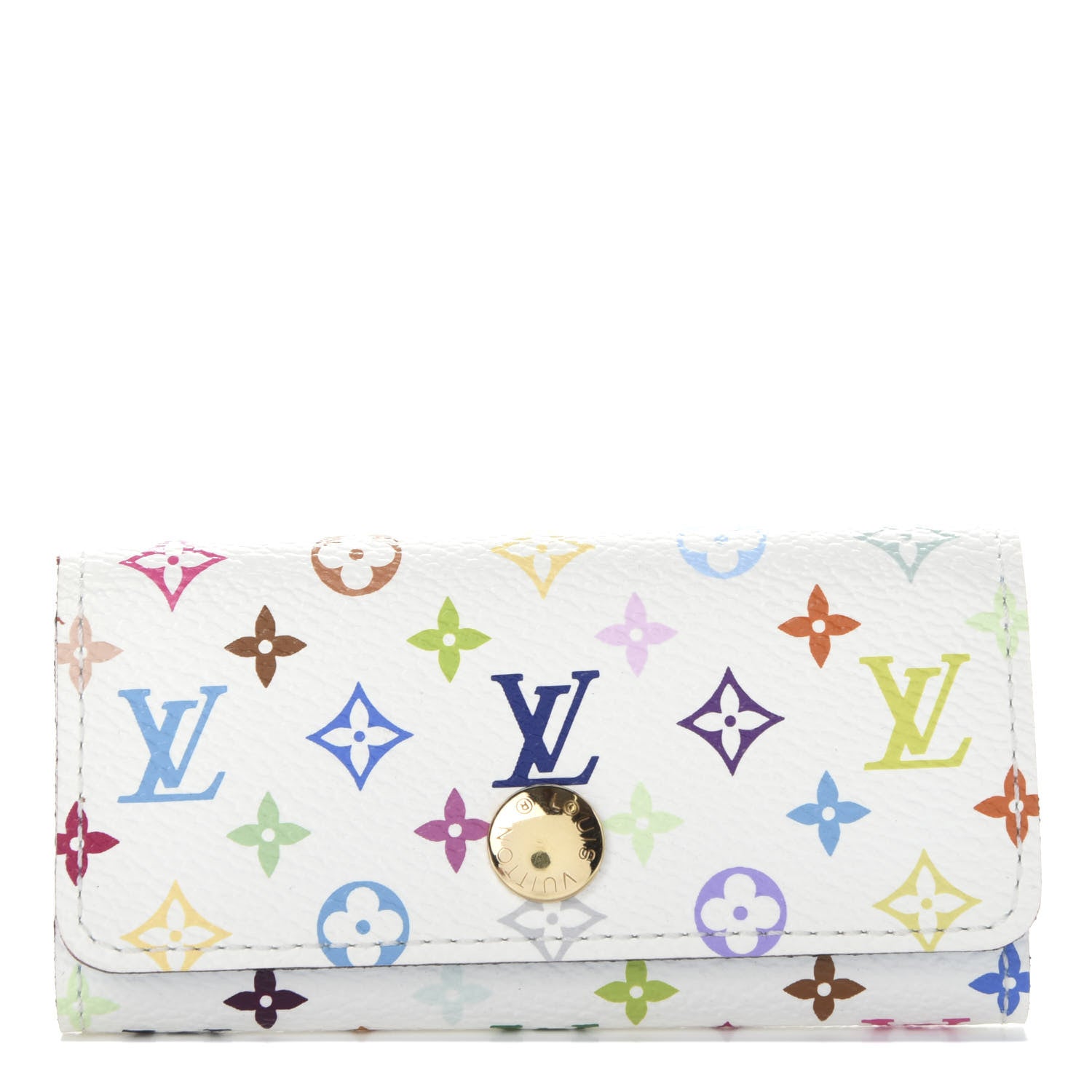 Louis Vuitton Monogram Multicolor Multicles 4 Key Holder White Raisin 1 of 6