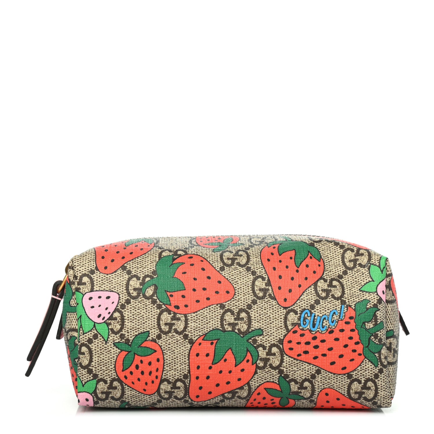 Gucci GG Supreme Monogram Strawberry Cosmetic Case 1 of 4