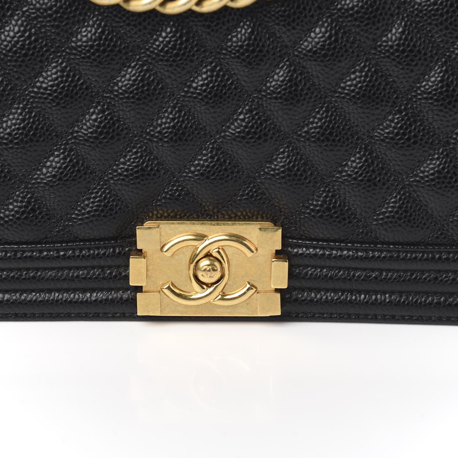 Chanel Caviar Quilted Medium Boy Flap Black 9 of 9