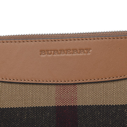 Burberry Mega Check Peyton Crossbody Clutch Bag Saddle Brown 9 of 9