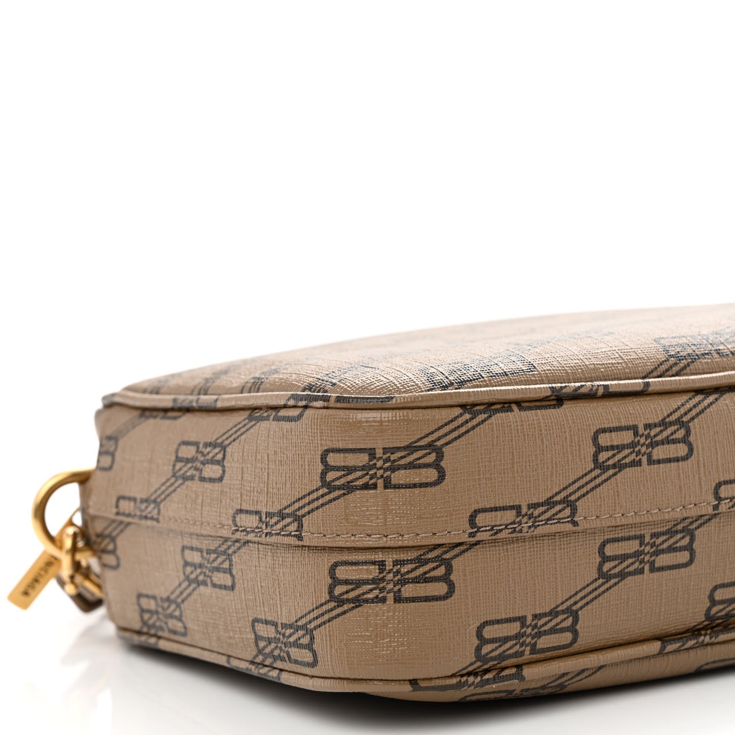 Balenciaga Coated Canvas BB Monogram Medium Signature Camera Bag Beige Brown 8 of 9
