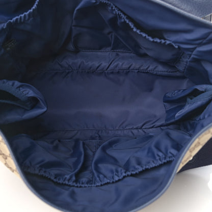 Gucci Monogram Convertible Diaper Bag Blue 9 of 12