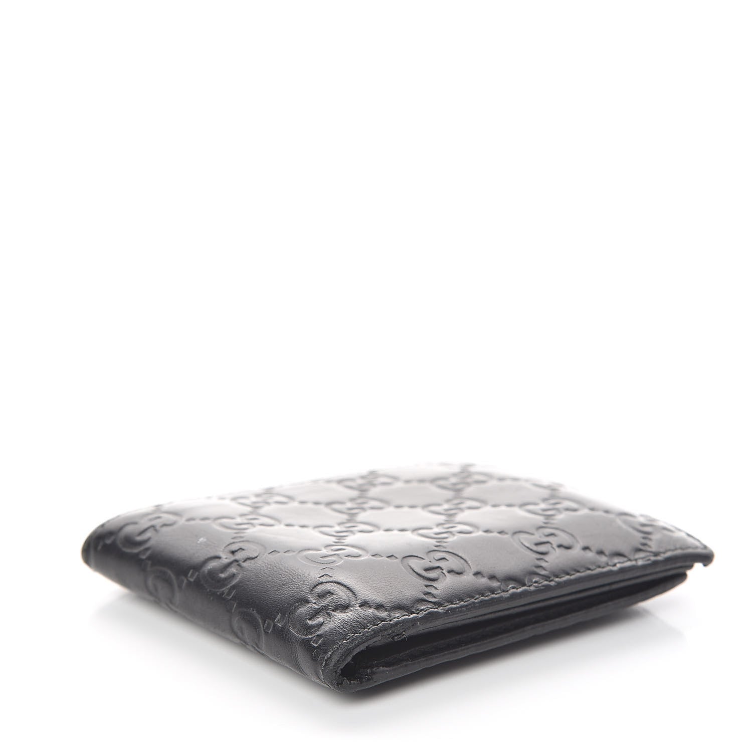 Gucci Guccissima Bi-Fold Wallet Black 4 of 6