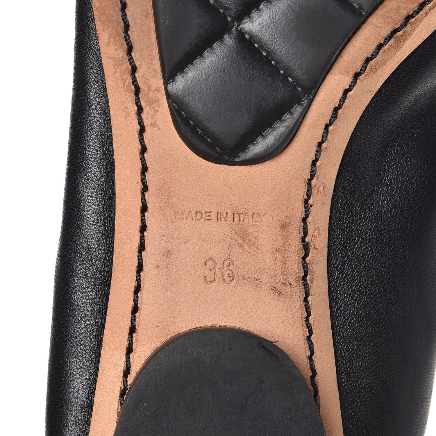 Chanel Lambskin Patent CC Elastic Cap Toe Ballerina Flats 36 Black 6 of 8