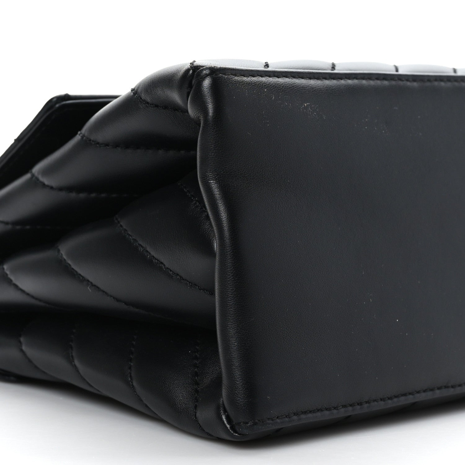 Off-White Calfskin Diagonal Quilted Jackhammer 24 Shoulder Bag Black 7 of 8