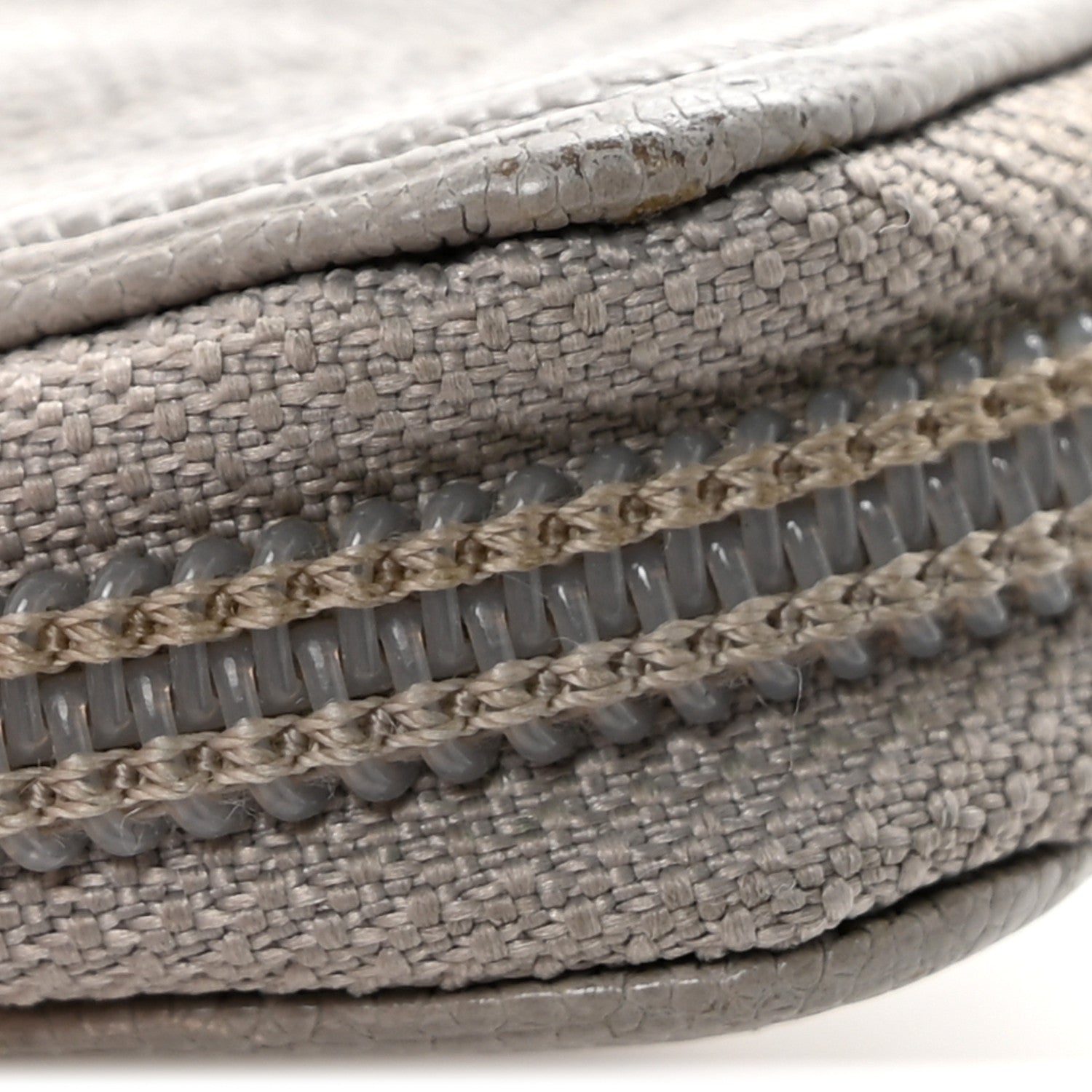 Chanel Caviar Quilted Boy Zip Around Coin Purse Wallet Grey 8 of 8