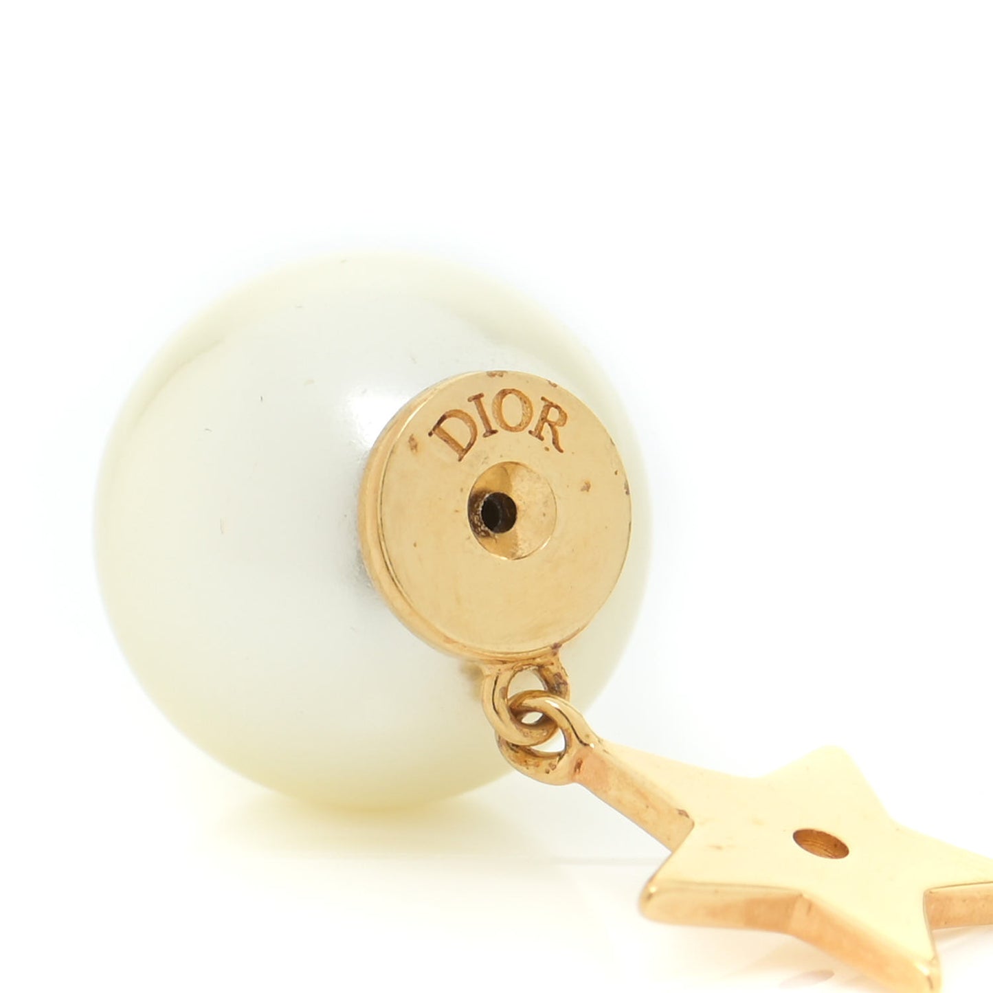 Pearl Mise En Dior Logo Tribal Earrings