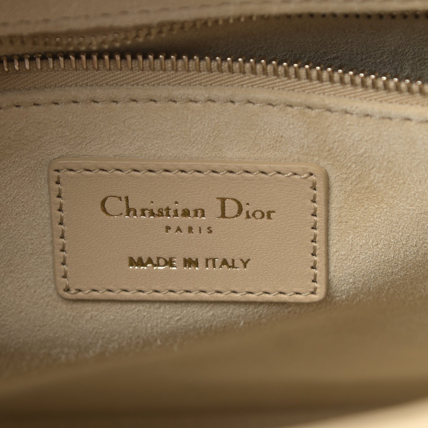 Christian Dior Lambskin Cannage Medium Lady Dior Light Beige 6 of 12