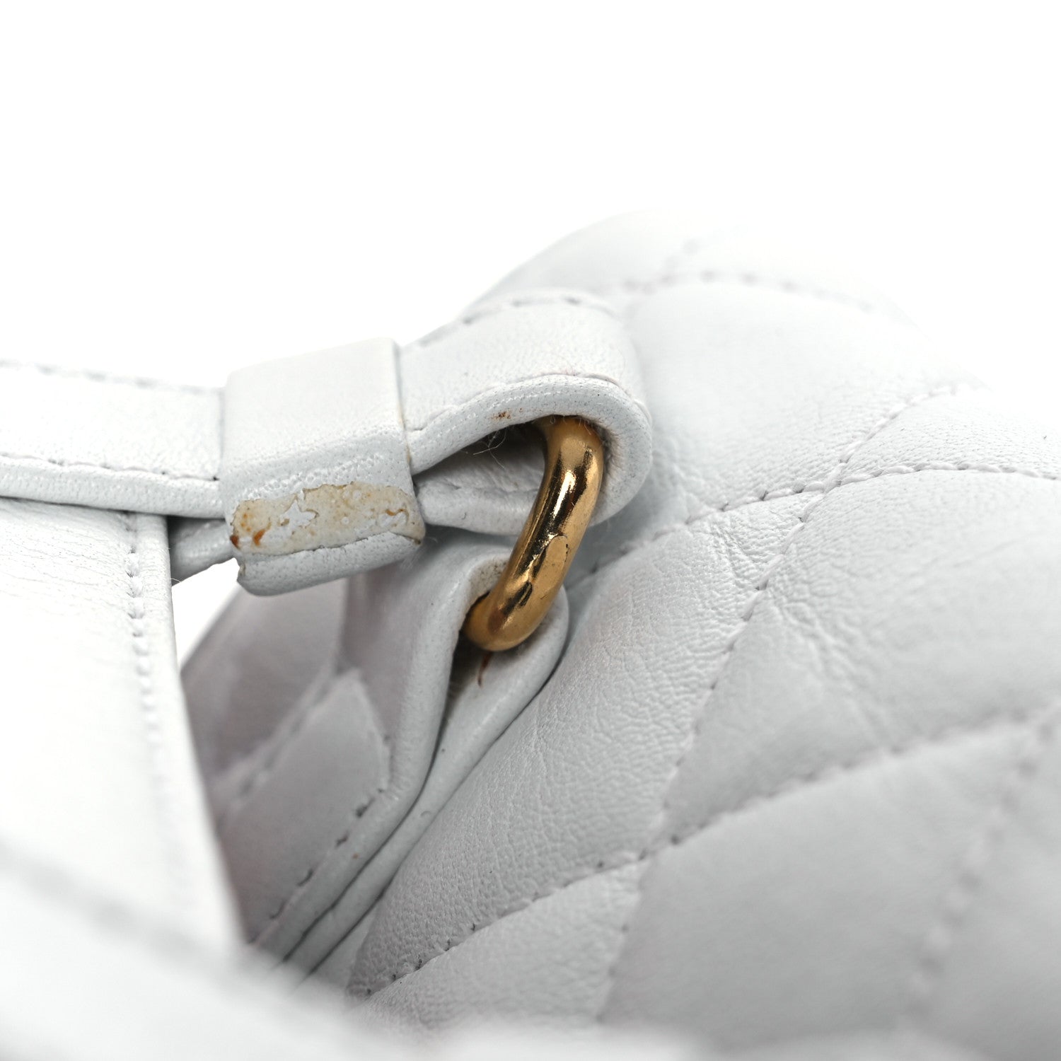 Chanel Lambskin Quilted Flap Waist Belt Bag 75 30 White 29 of 29