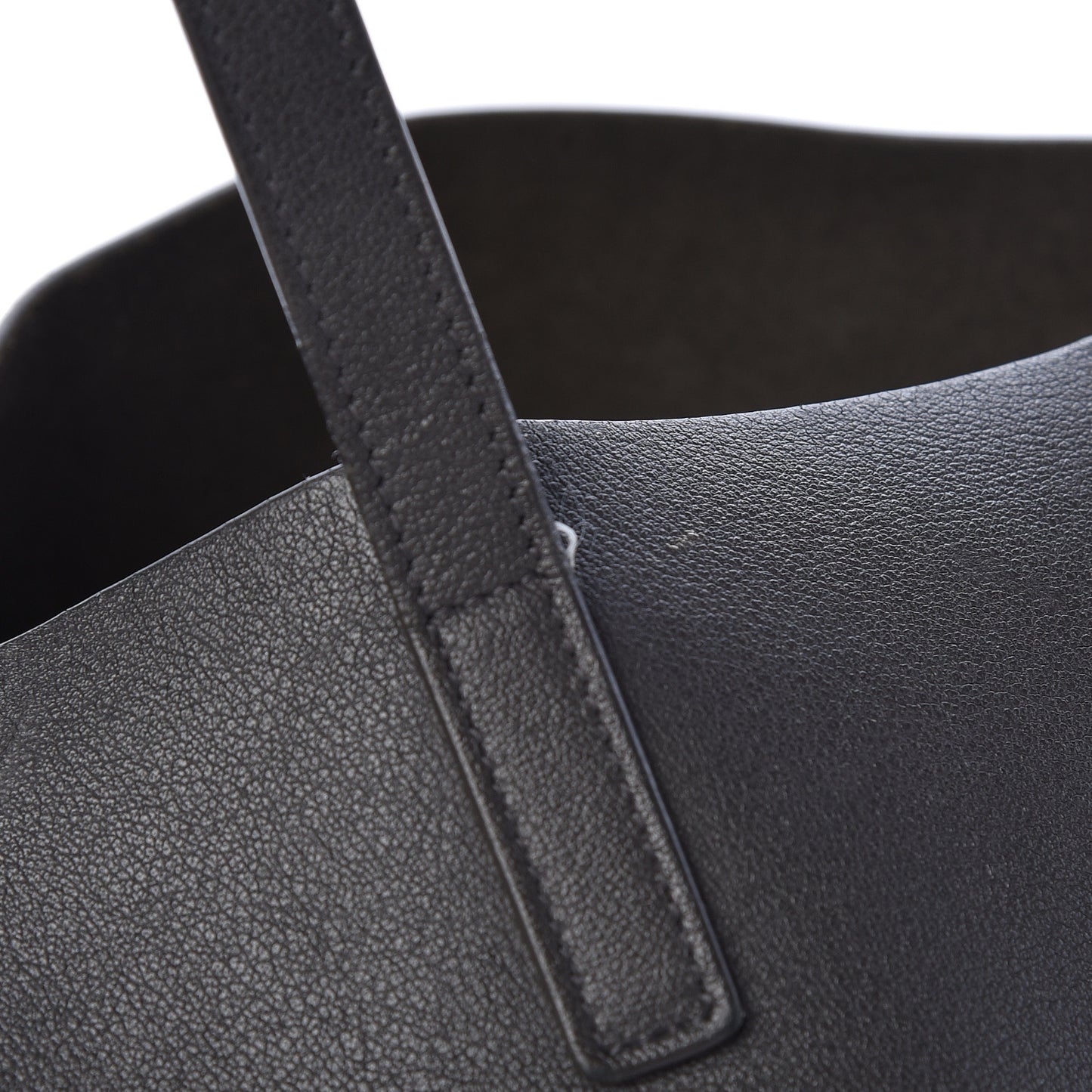 Calfskin Large Shopping Tote Dark Grey