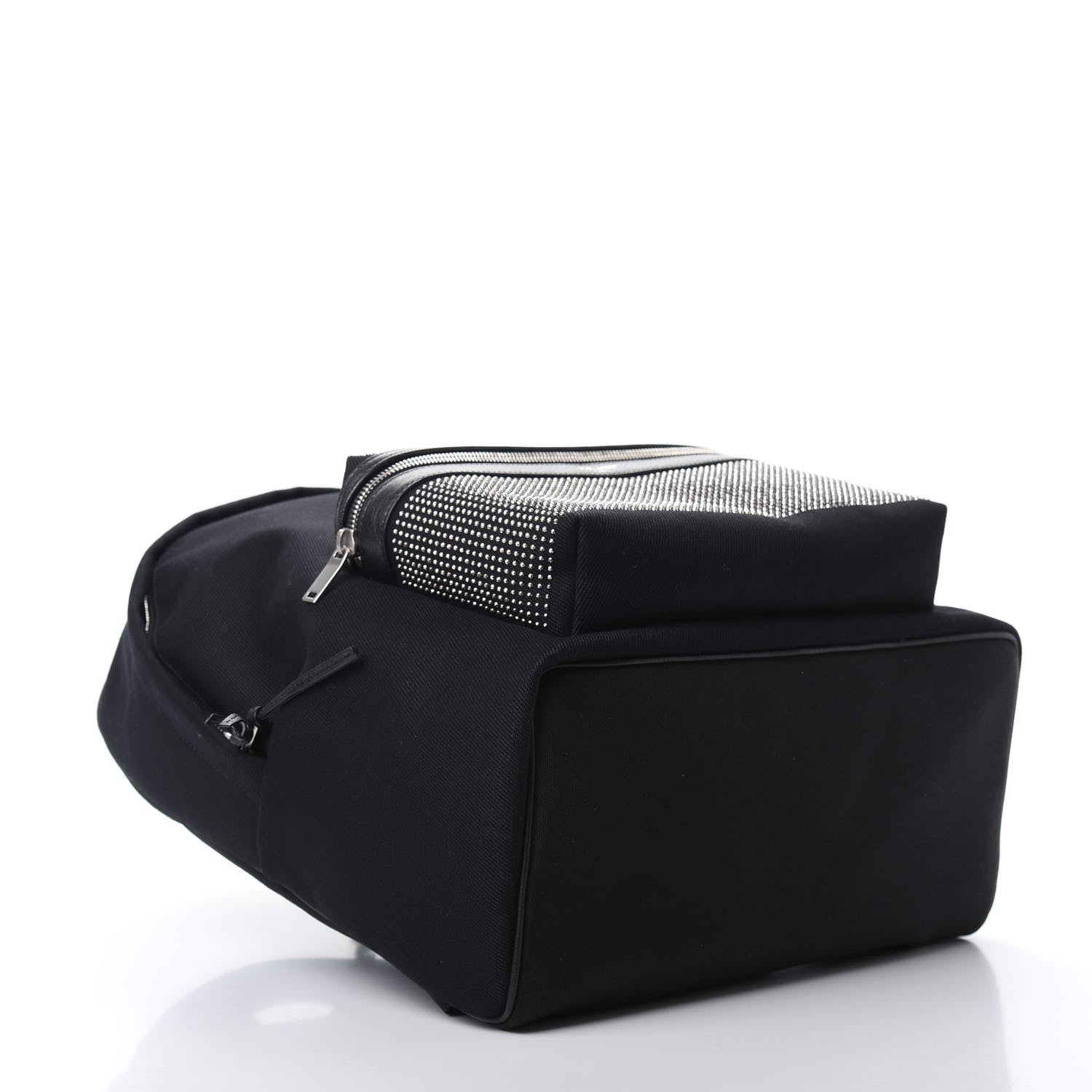 Saint Laurent Canvas City Studded Backpack Black 3 of 9