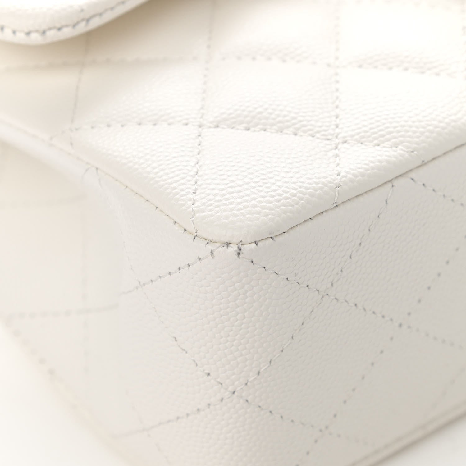 Chanel Caviar Quilted Small Double Flap White 9 of 16