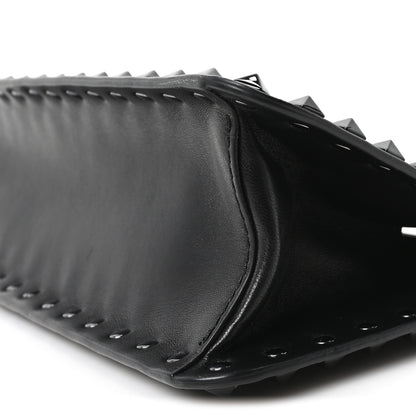Valentino Garavani Nappa Rockstud Spike Shoulder Bag Black 9 of 9