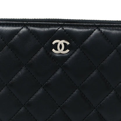 Chanel Lambskin Quilted Large Gusset Zip Around Wallet Black 17 of 18