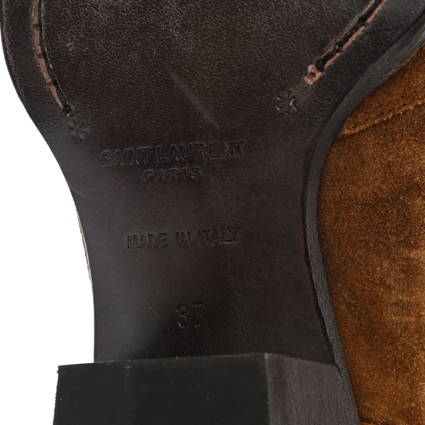 Suede Houston Cowboy Boots 37 Brown