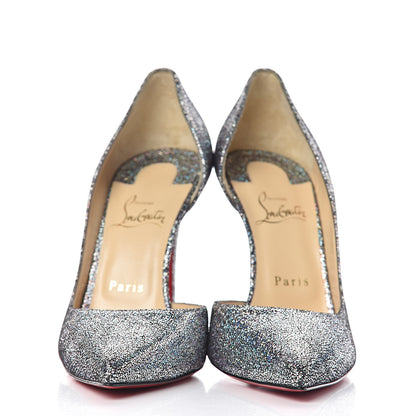 Christian Louboutin Nappa Mica Iriza 100 Pumps 39.5 Silver 2 of 10