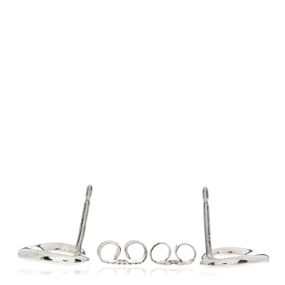 Tiffany Sterling Silver 11mm Elsa Peretti Open Heart Earrings 3 of 4