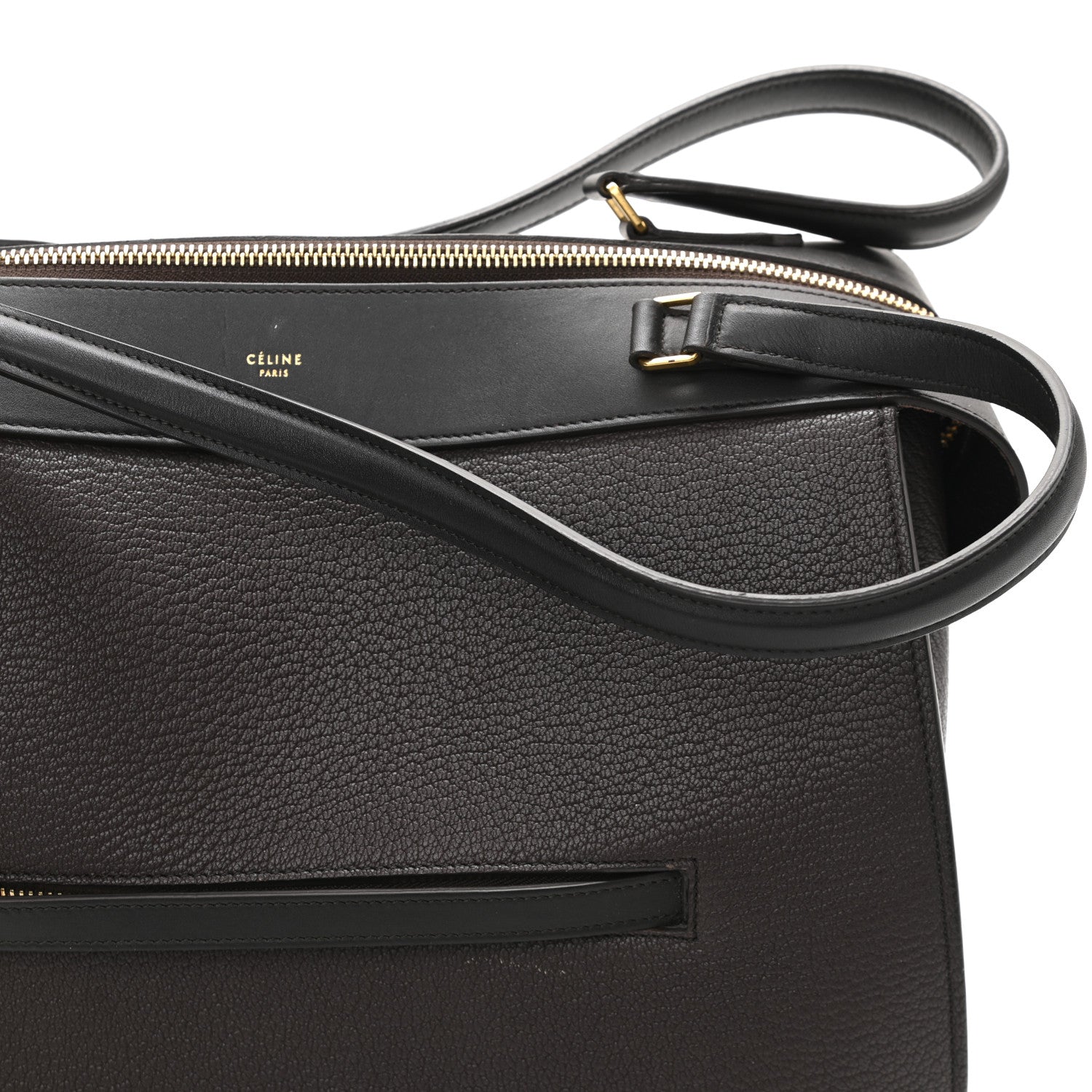 Celine Goatskin Smooth Calfskin Medium Ring Bag Dark Taupe 11 of 11