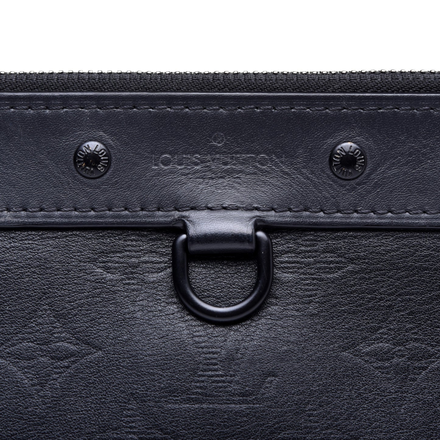 Calfskin Monogram Shadow Discovery Pochette Black