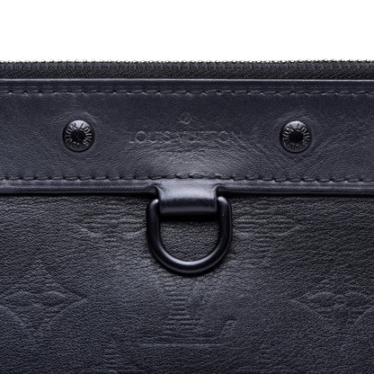 Louis Vuitton Calfskin Monogram Shadow Discovery Pochette Black 8 of 8